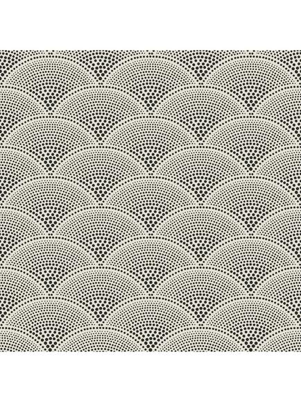 Cole & Son Feather Fan Wallpaper, Black On White 89/4014