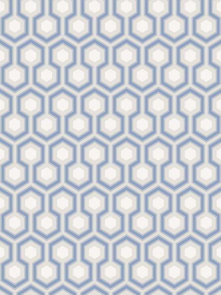 Cole & Son Hicks Hexagon Wallpaper, Hyacint B&w Cl Parc