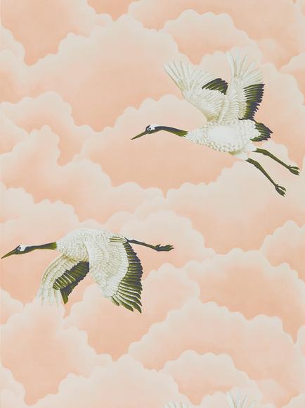 Harlequin Cranes Wallpaper, Blush HGAT111232
