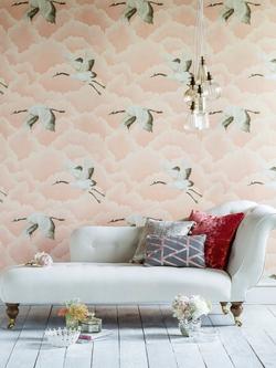 Harlequin Cranes Wallpaper - view 2, Blush HGAT111232