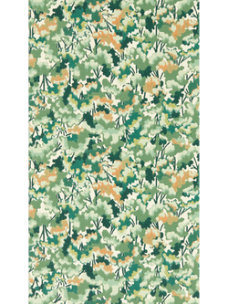 Harlequin Tree Tops Wallpaper, Forest/Clay/Evergreen HRTW113120