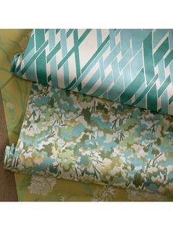 Harlequin Tree Tops Wallpaper - view 2, Honey/Clover/Sky HRTW113121