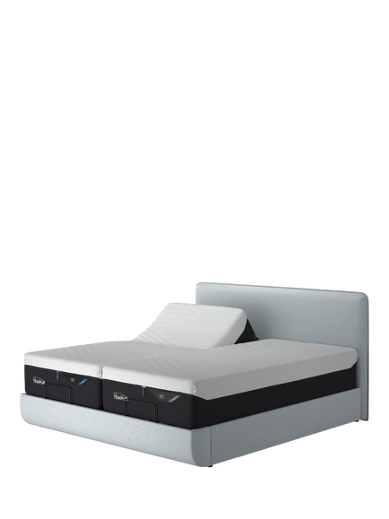 TEMPUR® Arc™ Ergo® Smart Form Upholstered Bed Frame, King Size, Dark Stone