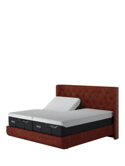 TEMPUR® Arc™ Ergo® Smart Luxury Upholstered Bed Frame, King Size, Copper