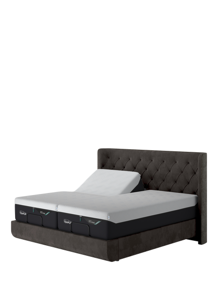 TEMPUR® Arc™ Ergo® Smart Luxury Upholstered Bed Frame, King Size, Dark Grey