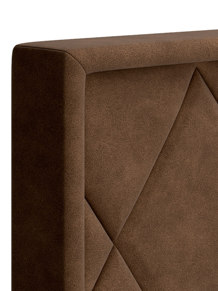 TEMPUR® Arc™ Ergo® Smart Quilted Upholstered Bed Frame, King Size - view 2, Brown