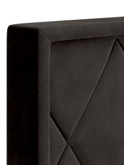 TEMPUR® Arc™ Ergo® Smart Quilted Upholstered Bed Frame, King Size - view 2, Dark Grey