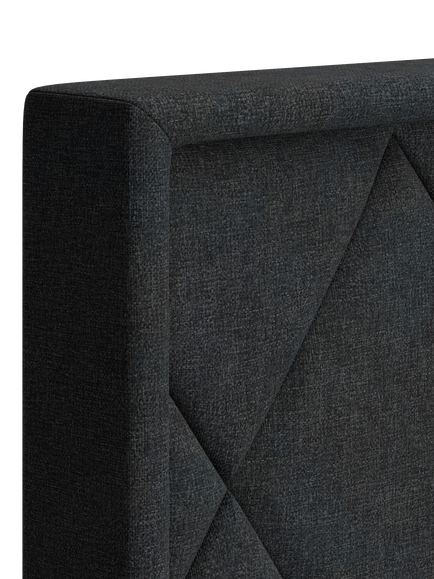 TEMPUR® Arc™ Ergo® Smart Quilted Upholstered Bed Frame, King Size - view 2, Dark Stone