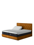 TEMPUR® Arc™ Ergo® Smart Quilted Upholstered Bed Frame, King Size, Gold