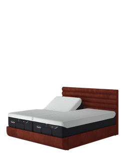 TEMPUR® Arc™ Ergo® Smart Vectra Upholstered Bed Frame, King Size, Copper