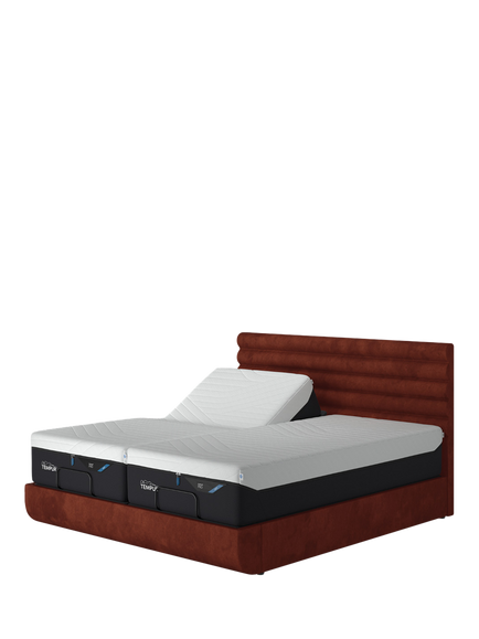 TEMPUR® Arc™ Ergo® Smart Vectra Upholstered Bed Frame, King Size, Copper