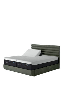 TEMPUR® Arc™ Ergo® Smart Vectra Upholstered Bed Frame, King Size, Dark Green