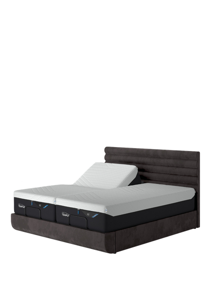 TEMPUR® Arc™ Ergo® Smart Vectra Upholstered Bed Frame, King Size, Dark Grey