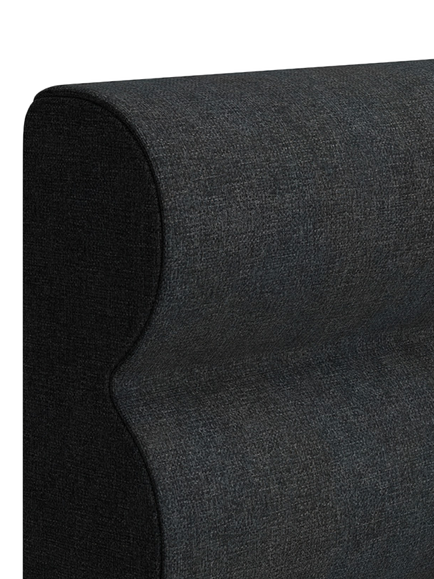 TEMPUR® Arc™ Ergo® Smart Vectra Upholstered Bed Frame, King Size - view 2, Dark Stone