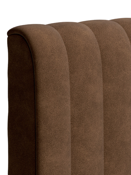 TEMPUR® Arc™ Ergo® Smart Vertical Upholstered Bed Frame, King Size - view 2, Brown