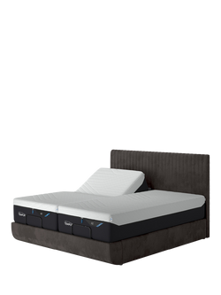 TEMPUR® Arc™ Ergo® Smart Vertical Upholstered Bed Frame, King Size, Dark Grey