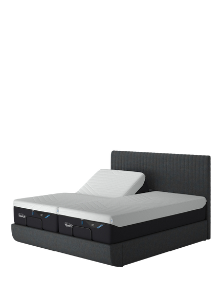 TEMPUR® Arc™ Ergo® Smart Vertical Upholstered Bed Frame, King Size, Dark Stone