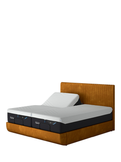 TEMPUR® Arc™ Ergo® Smart Vertical Upholstered Bed Frame, King Size, Gold