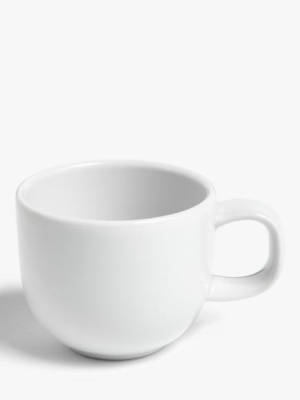 John Lewis Dine Porcelain Espresso Cup, Set of 2, 80ml, White - view 2, White