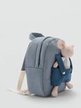 Mango Cangub Mouse Toy Backpack, Medium Blue