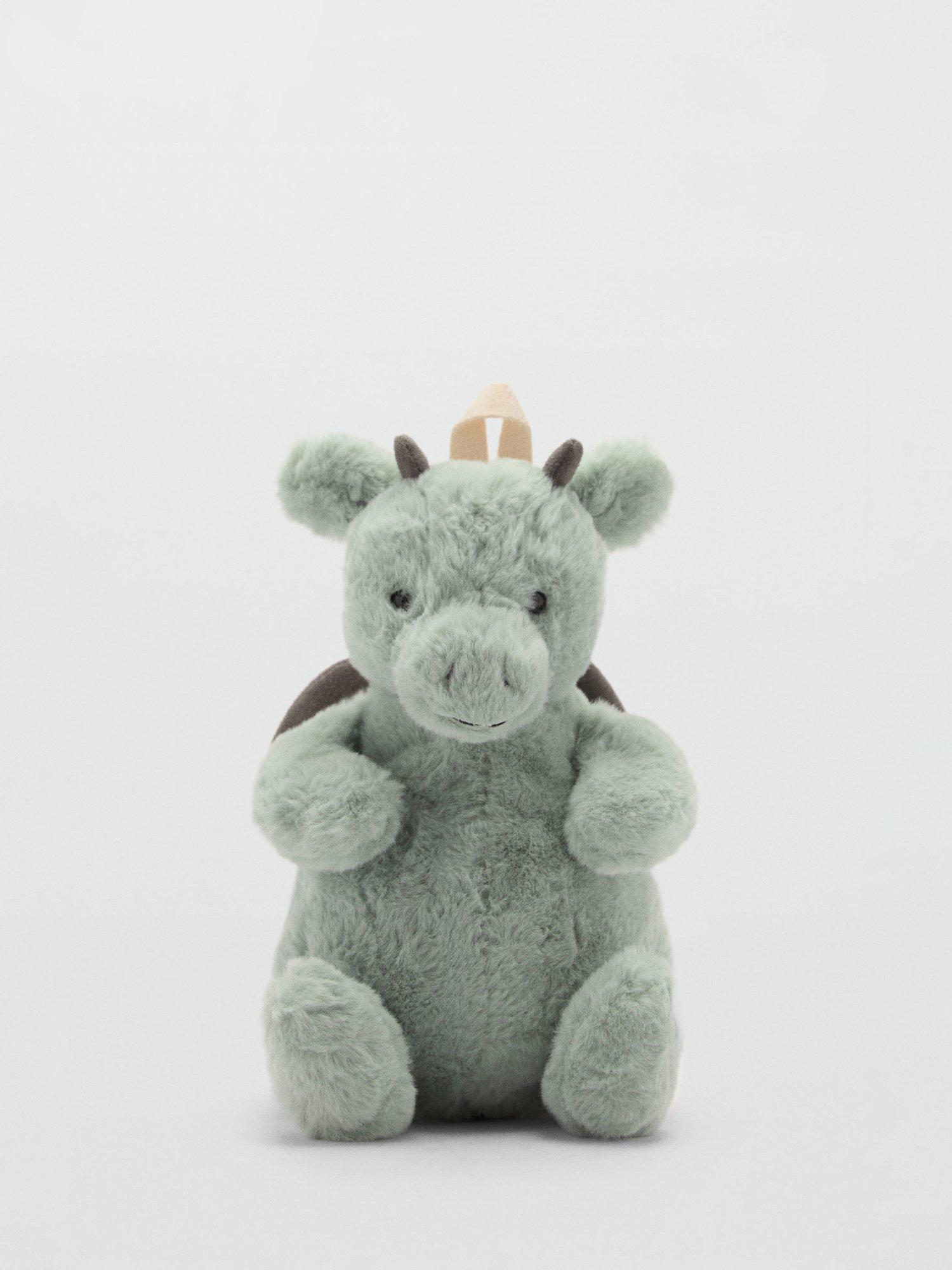 Mango Dragon Plush Backpack, Teal
