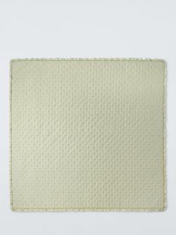 John Lewis Chambray Stripe Reversible Quilted Bedspread, Pistachio - view 2, Pistachio