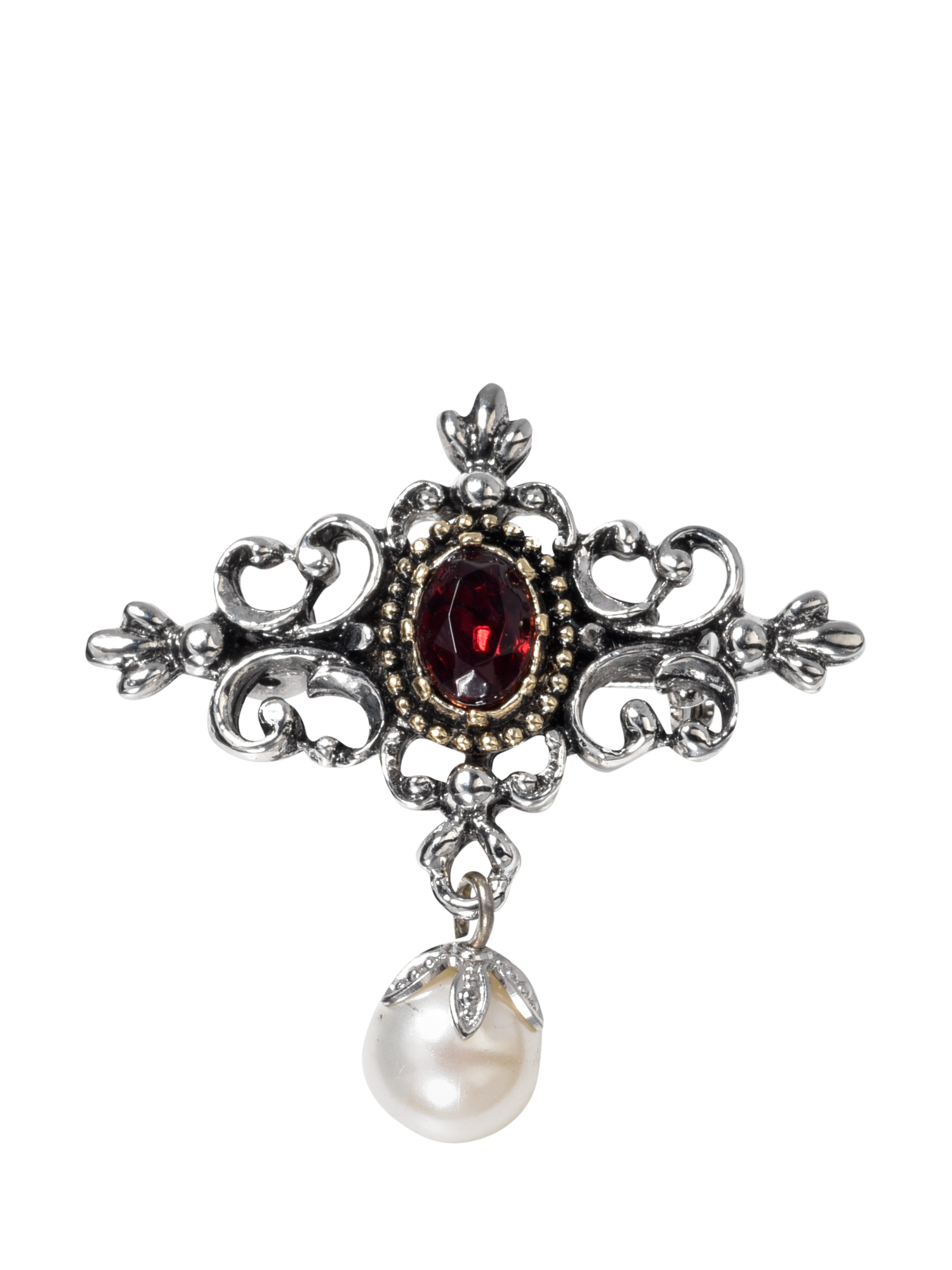 Product image 1 of 3, which shows Eclectica Pre-Loved Refound Vintage Victorian Style Brooch, Dated Circa 1980s