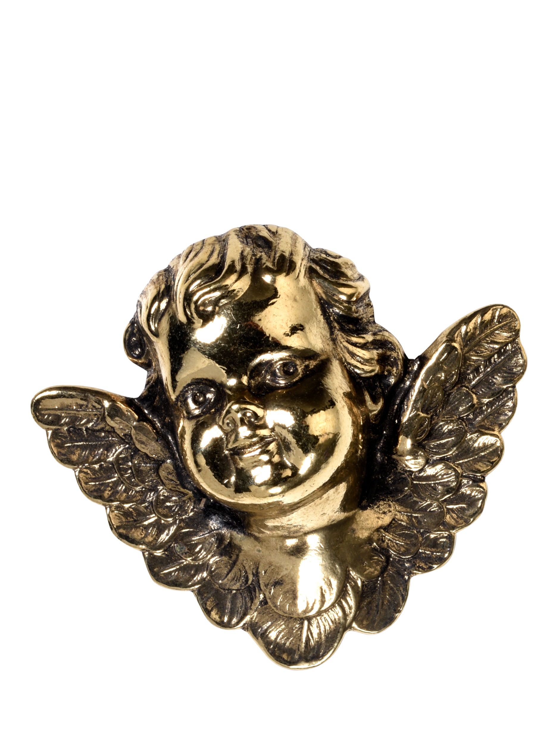 Product image 1 of 3, which shows Eclectica Pre-Loved Refound Cherub Brooch, Dated Circa 1980s