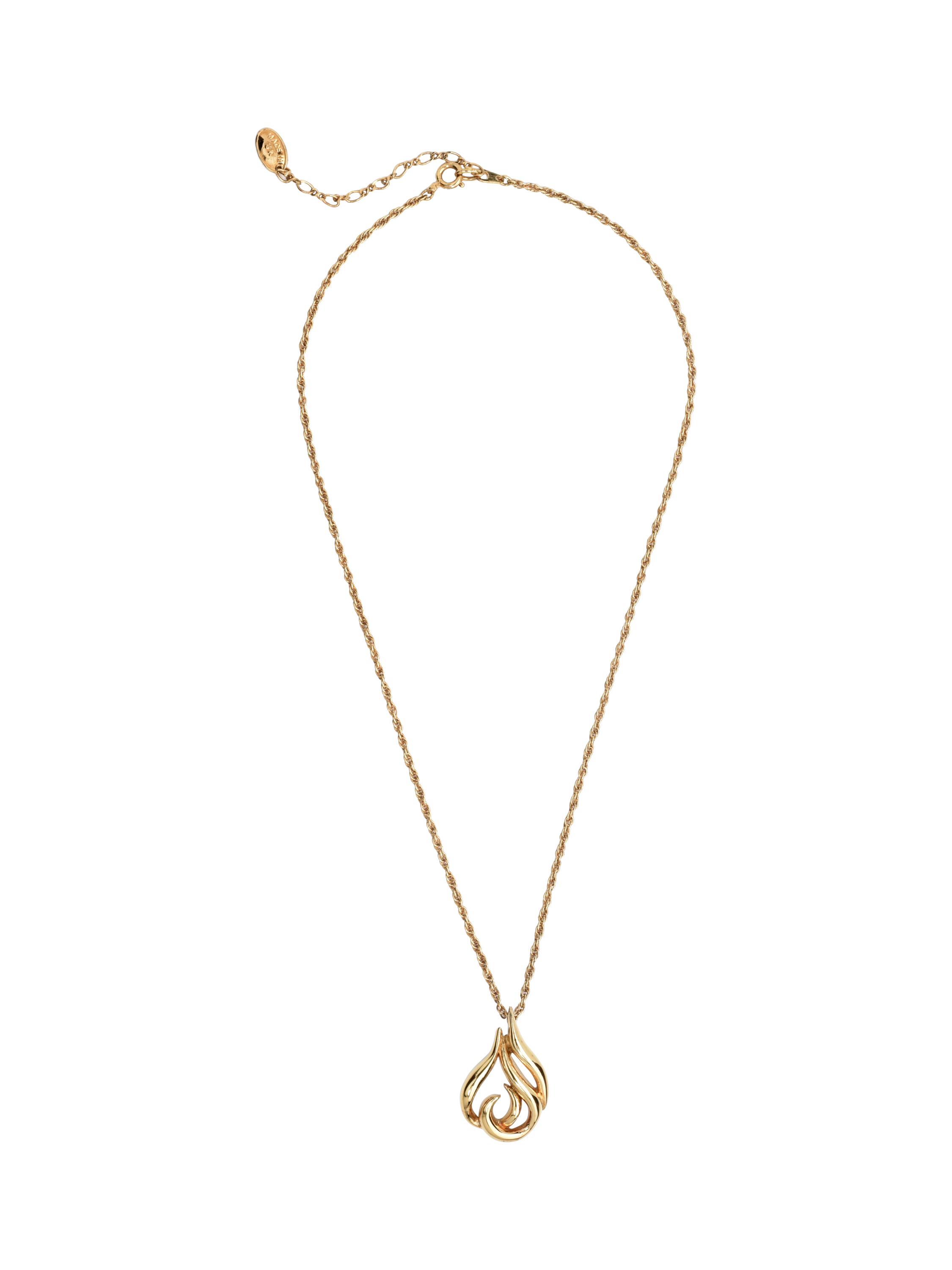Product image 1 of 1, which shows Eclectica Pre-Loved Refound Attwood & Sawyer Twisted Pendant Necklace, Dated Circa 1980s