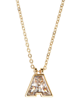 Eclectica Pre-Loved Refound Swarovski Crystal Initial Pendant Necklace, Dated Circa 1980s