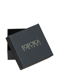 Eclectica Pre-Loved Refound Swarovski Crystal Initial Pendant Necklace, Dated Circa 1980s - view 2, Gold/ A