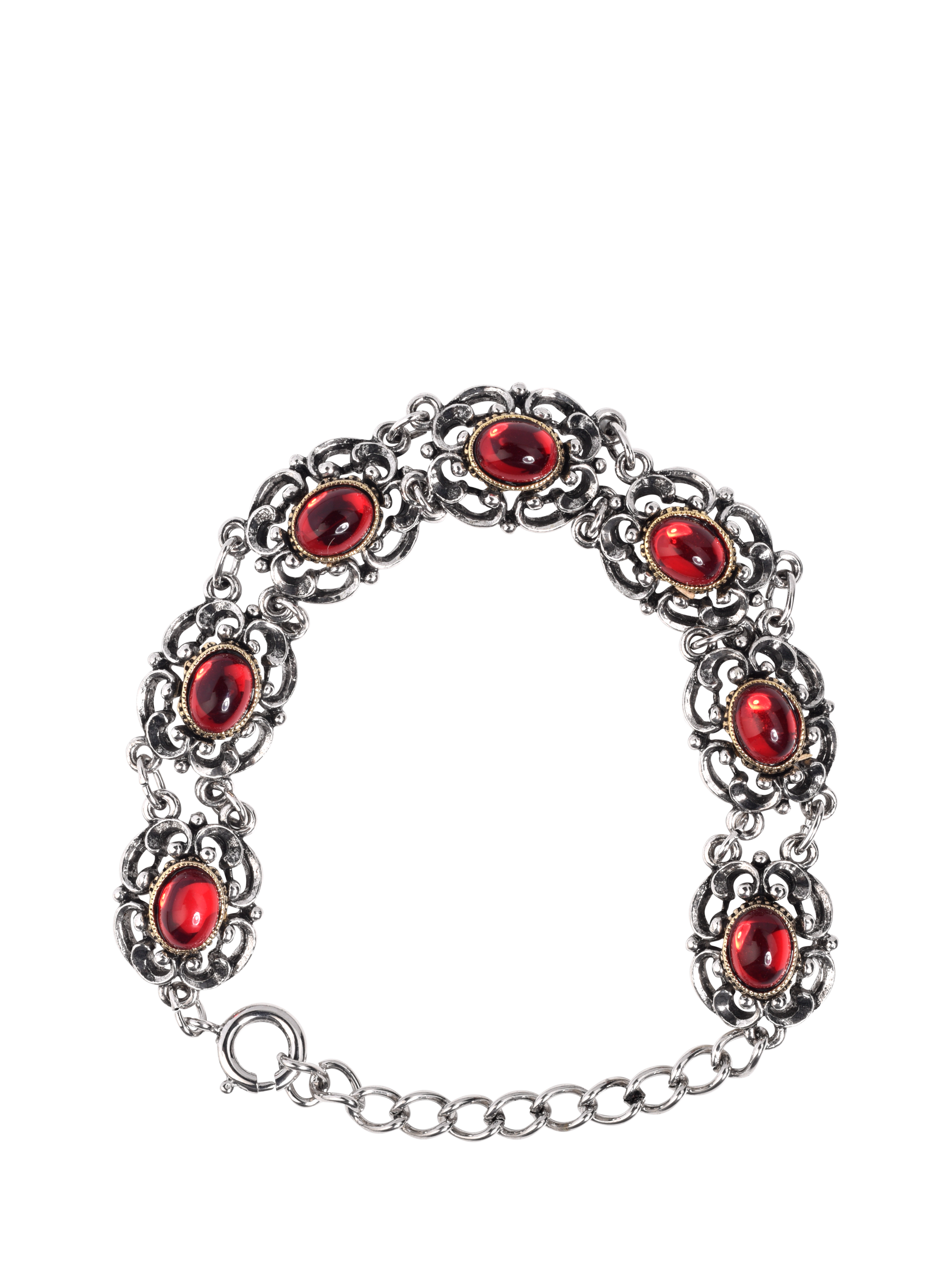 Product image 1 of 3, which shows Eclectica Pre-Loved Refound Antique Filigree Link Chain Bracelet, Dated Circa 1980s