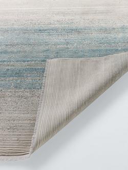John Lewis Distressed Ombre Rug - view 2, Blue