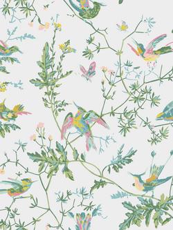 Cole & Son Hummingbirds Wallpaper, Green & Pink