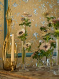 Cole & Son Hummingbirds Wallpaper - view 2, Ice Blue/Metal/Gold 124/1006