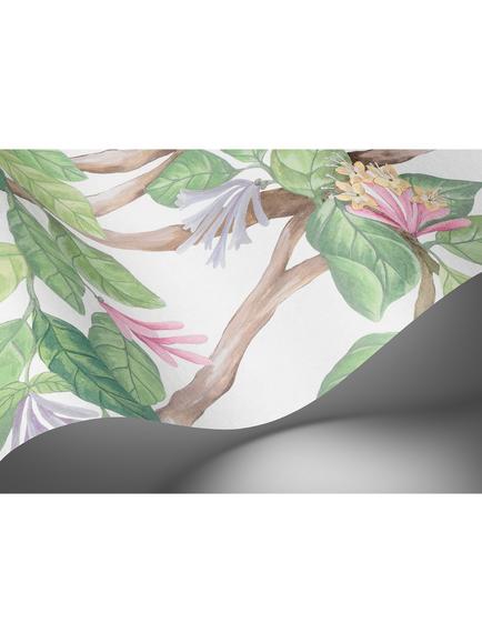 Cole & Son Hummingbirds Flora Wallpaper Panel - view 2, Blush/Sage/Cream 124/2008