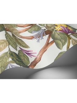 Cole & Son Hummingbirds Flora Wallpaper Panel - view 2, Multi/Eau Du Nil 124/2013