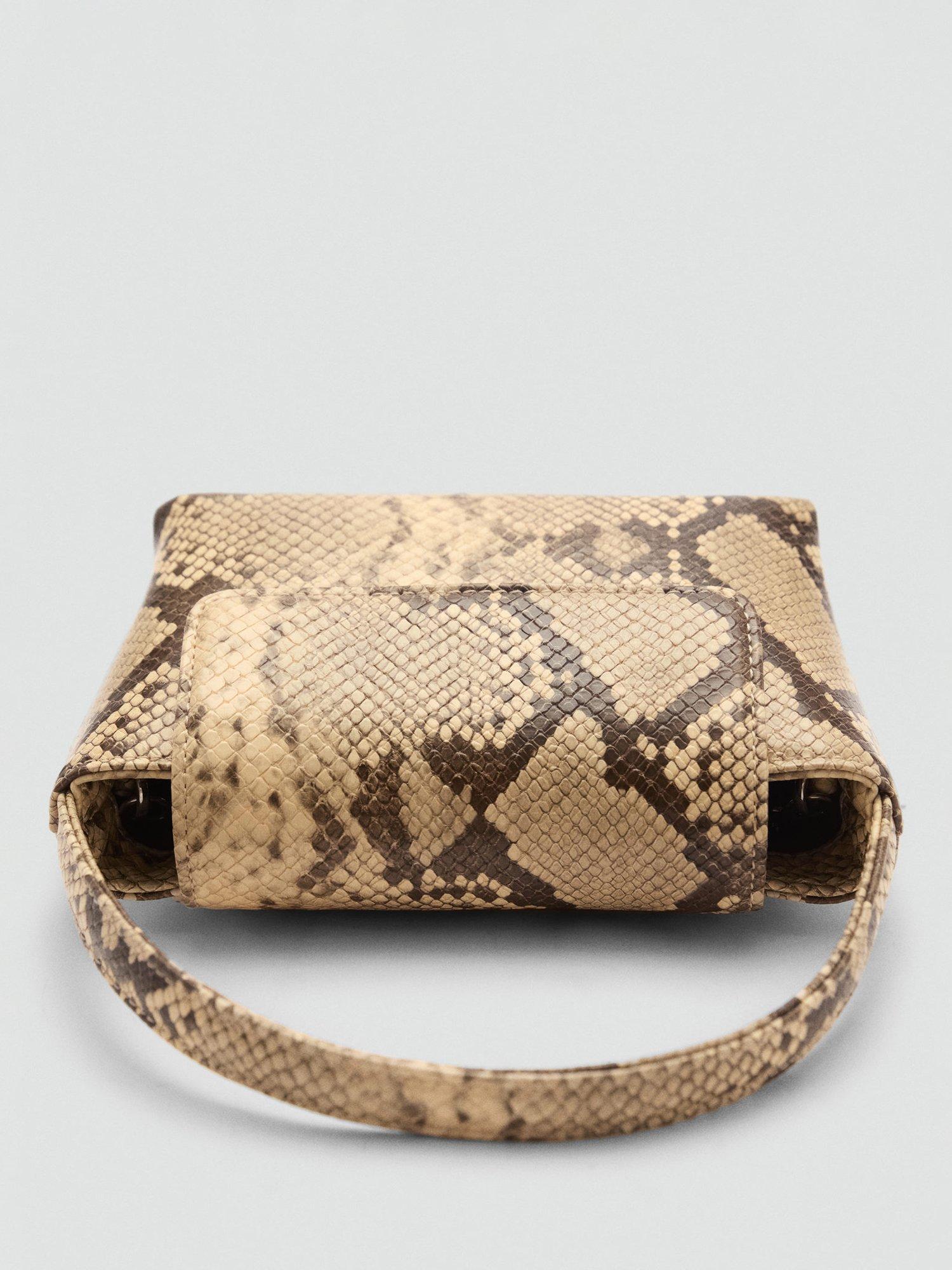 Mango snake effect mini bag hotsell
