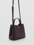 Mango Pedra Mini Bag, Dark Brown