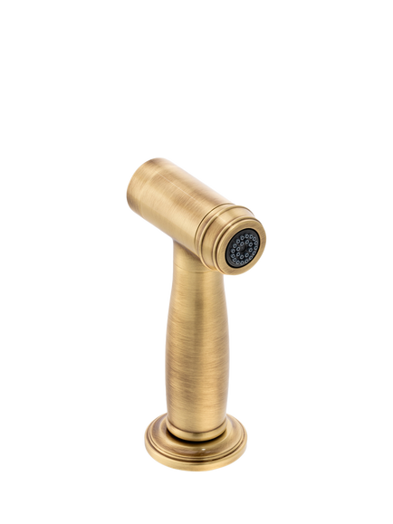 Franke Heritage Perla Pull-Out Rinse Tap, Brass