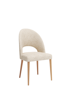 John Lewis Moritz II Dining Chair, Oak Leg, Atlas Ecru