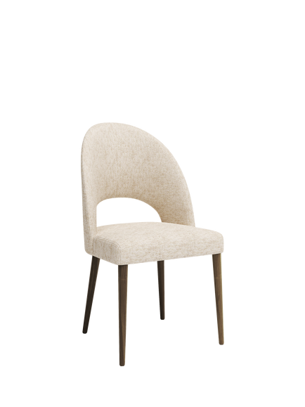 John Lewis Moritz II Dining Chair, Smoked Oak Leg, Atlas Ecru