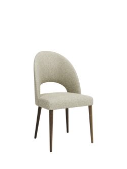 John Lewis Moritz II Dining Chair, Smoked Oak Leg, Avellino Noble
