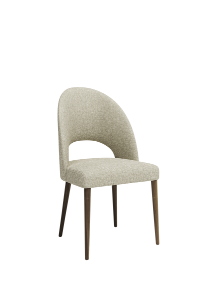 John Lewis Moritz II Dining Chair, Smoked Oak Leg, Avellino Noble
