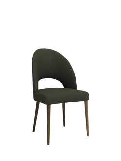 John Lewis Moritz II Dining Chair, Smoked Oak Leg, Everest Fern