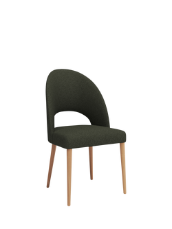 John Lewis Moritz II Dining Chair, Oak Leg, Everest Fern