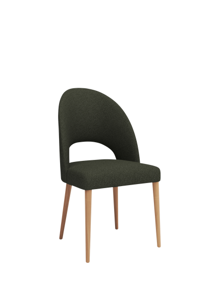 John Lewis Moritz II Dining Chair, Oak Leg, Everest Fern