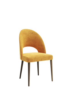 John Lewis Moritz II Dining Chair, Smoked Oak Leg, Ombra Saffron