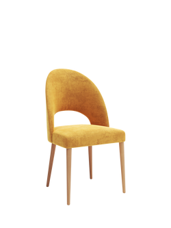 John Lewis Moritz II Dining Chair, Oak Leg, Ombra Saffron