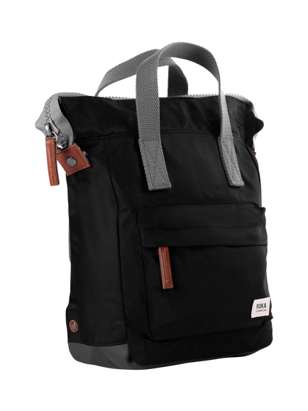 ROKA London Bantry B Recycled Nylon Small Backpack, 7L - view 2, Black